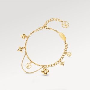 NWOT Louis Vuitton Blooming Bracelet w/Dust Bag, Box, Ribbon, Envelope, & LV Bag